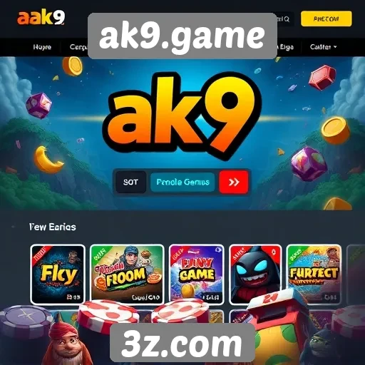 Plataforma ak9.game destaca-se pela interface amigável