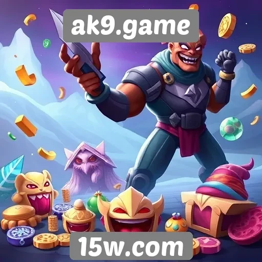 A variedade de jogos disponíveis no ak9.game